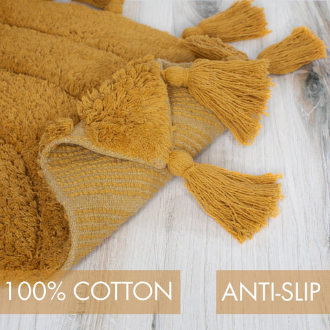 KIBAGA machine-washable rug makes cleanup quick and easy.