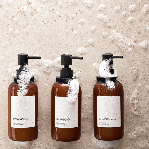 KIBAGA waterproof labels on bottles enable quick repurposing.