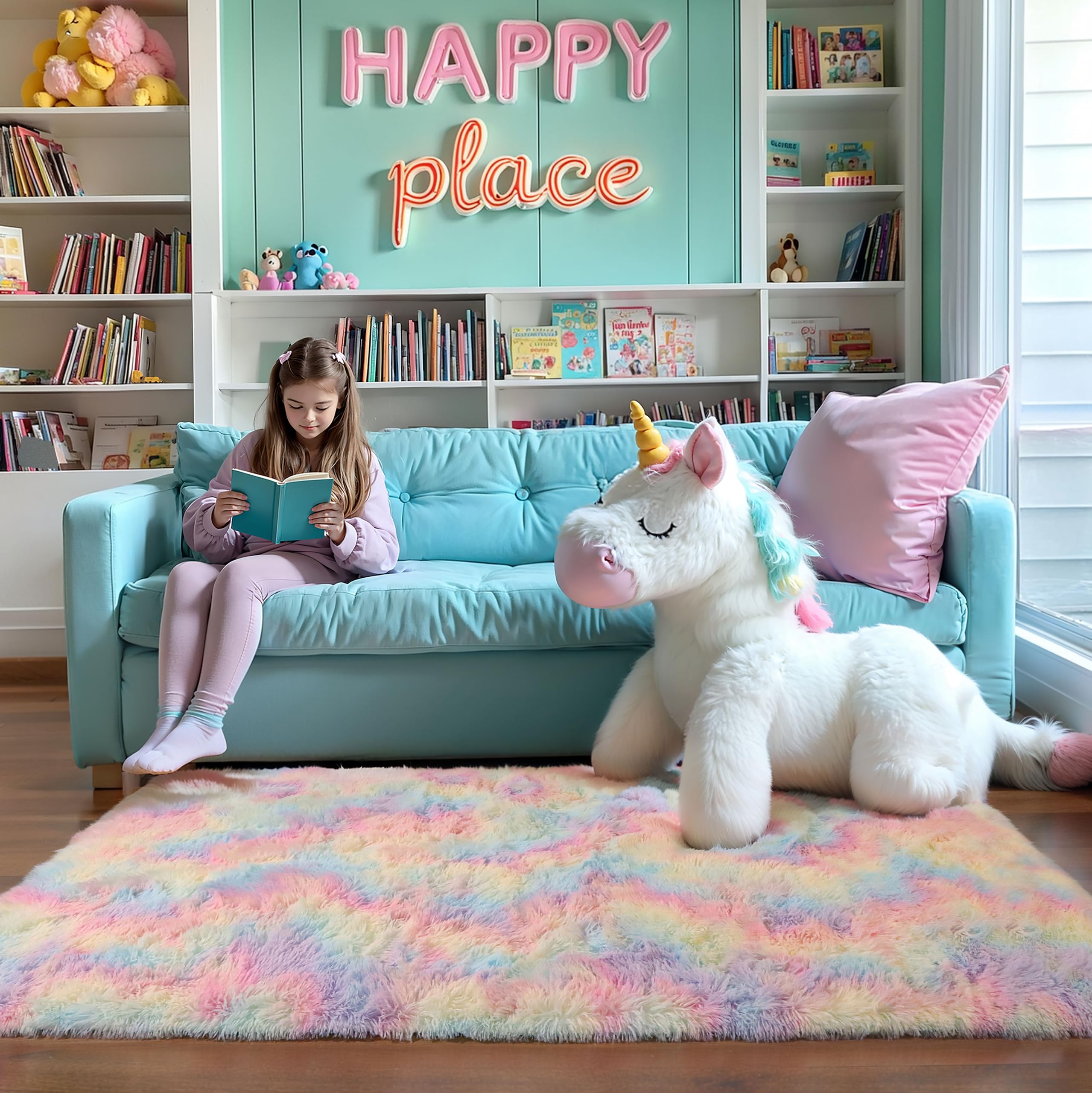 KICHOWUA rug is perfect for bedrooms, dorms, or baby rooms.