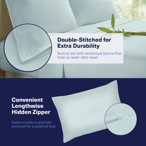 Kickoff Home deep-pocket king fitted sheet stays in place on thick mattresses