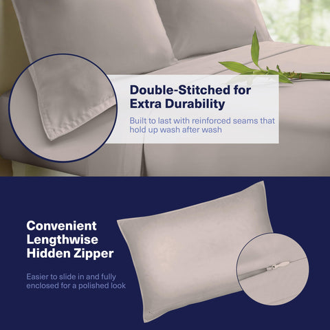 Kickoff Home extra-wide king flat sheet drapes evenly for a tailored look