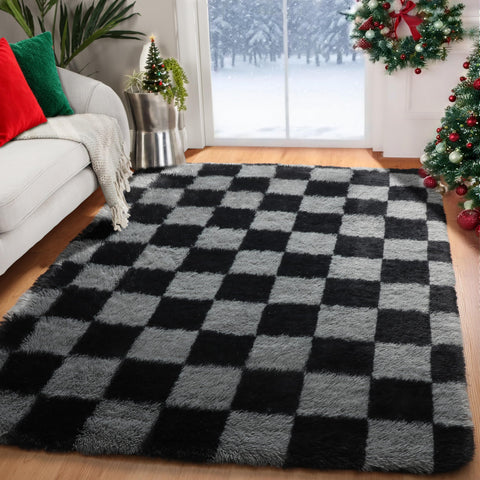 KICMOR home office reading nook rug creates a cozy workspace.