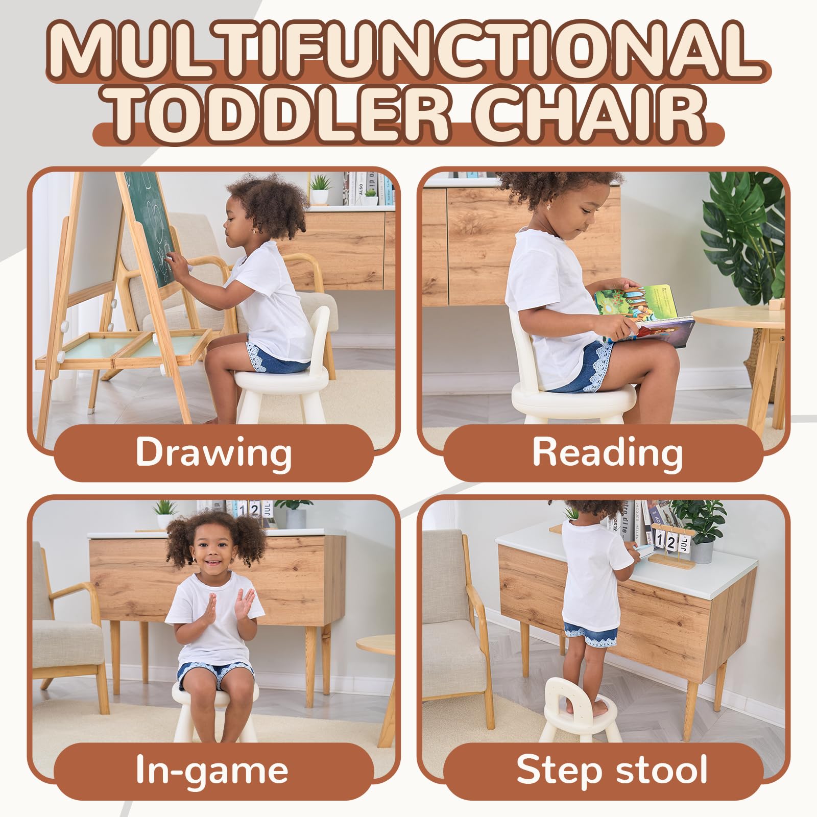 KidBloom Toddler Chair easy-assembly design invites quick setup