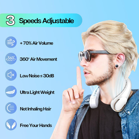 KIDEE 4000mAh battery powers hours of wearable cooling