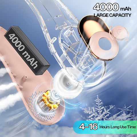 KIDEE neck fan three speeds to tailor cooling.