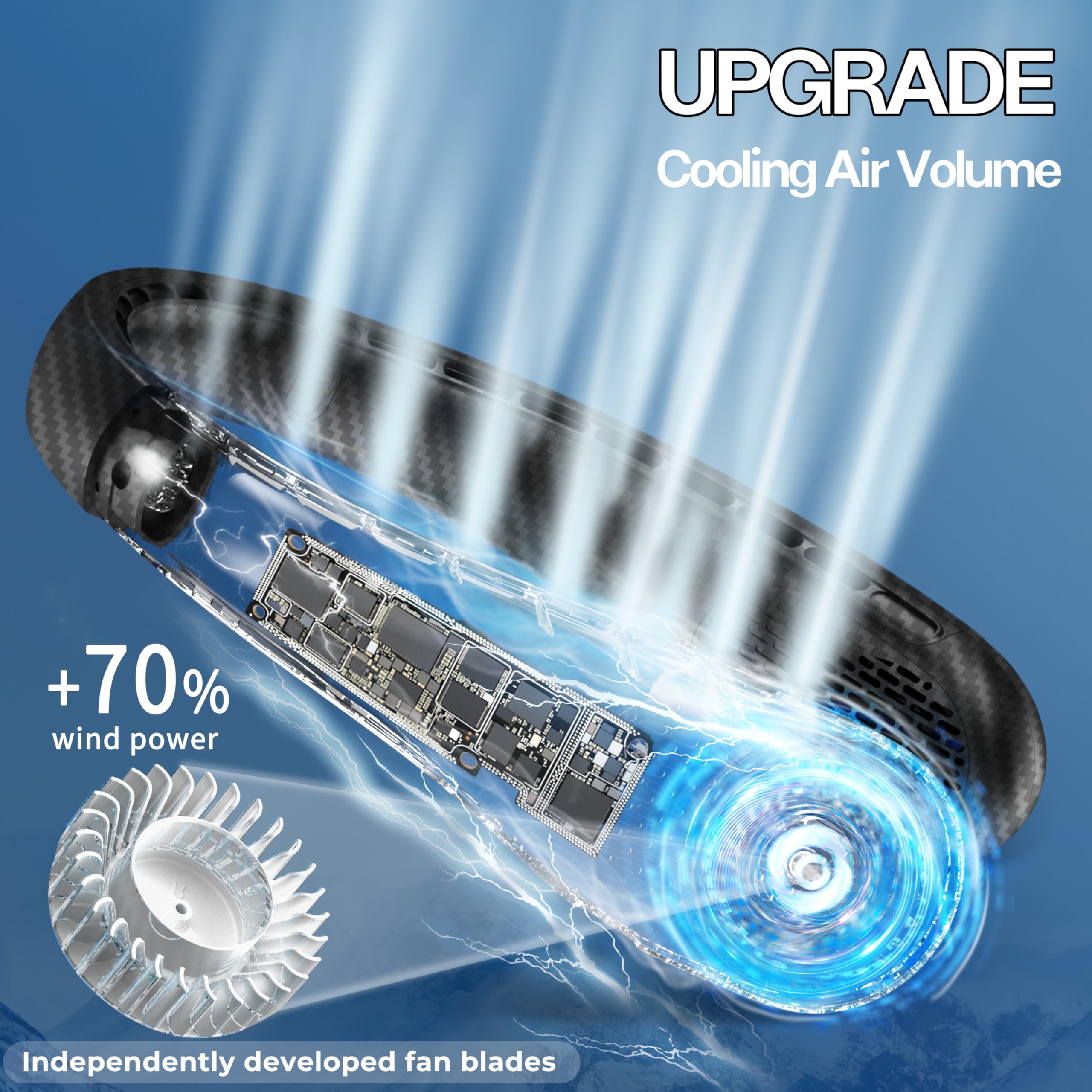 KIDEE neck fan turbo blades deliver cool airflow in seconds.