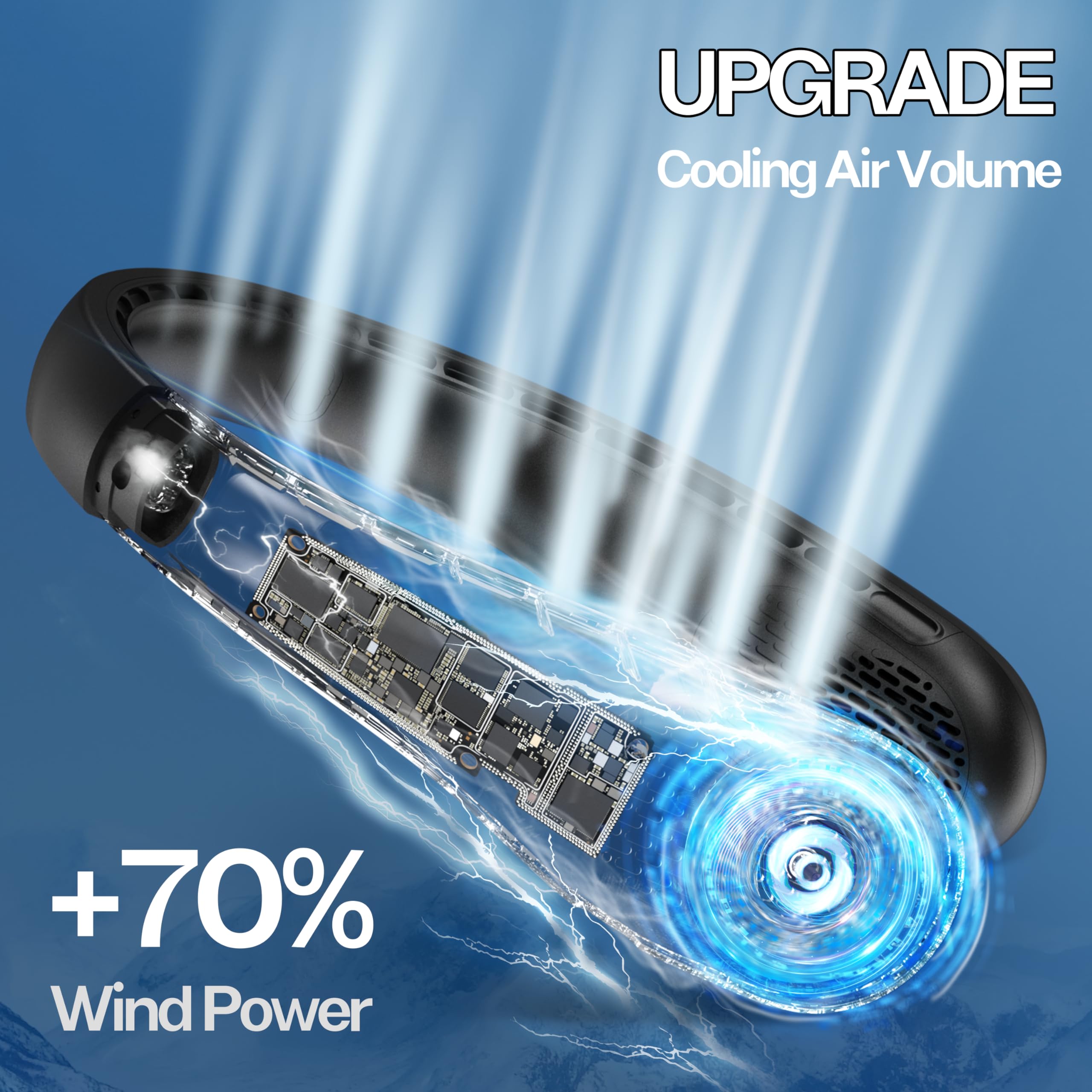 KIDEE neck fan operates ultra quietly for indoor use.