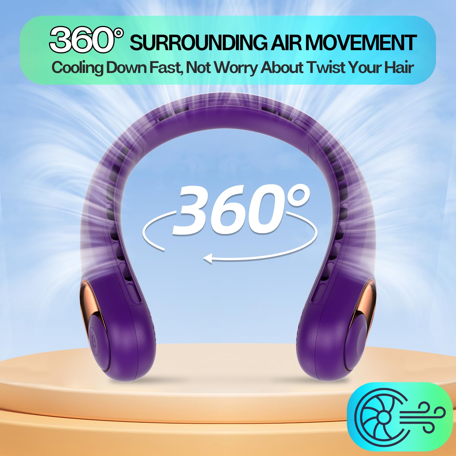 KIDEE 3 speeds let you adjust airflow to your comfort level