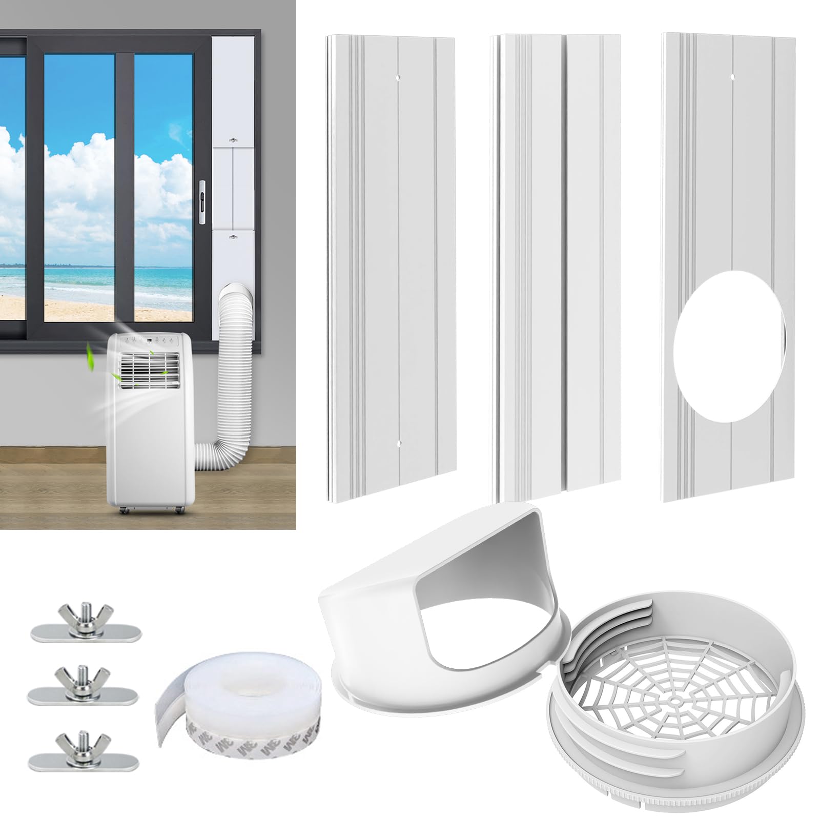 Kifiray portable vent kit with seamless-slot focus for a tight seal and energy efficiency.