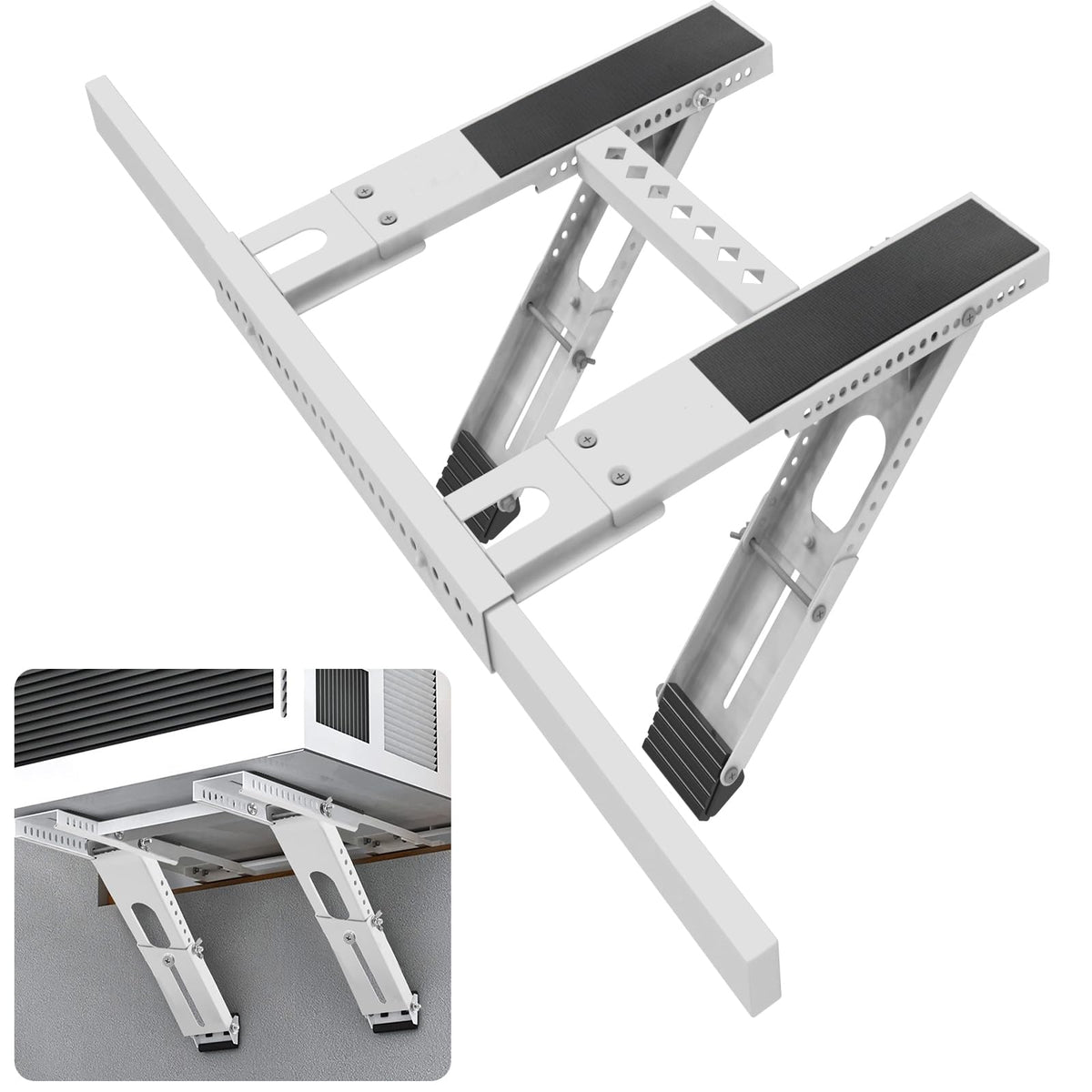 Kifiray universal window bracket assembly for quick, secure mounting