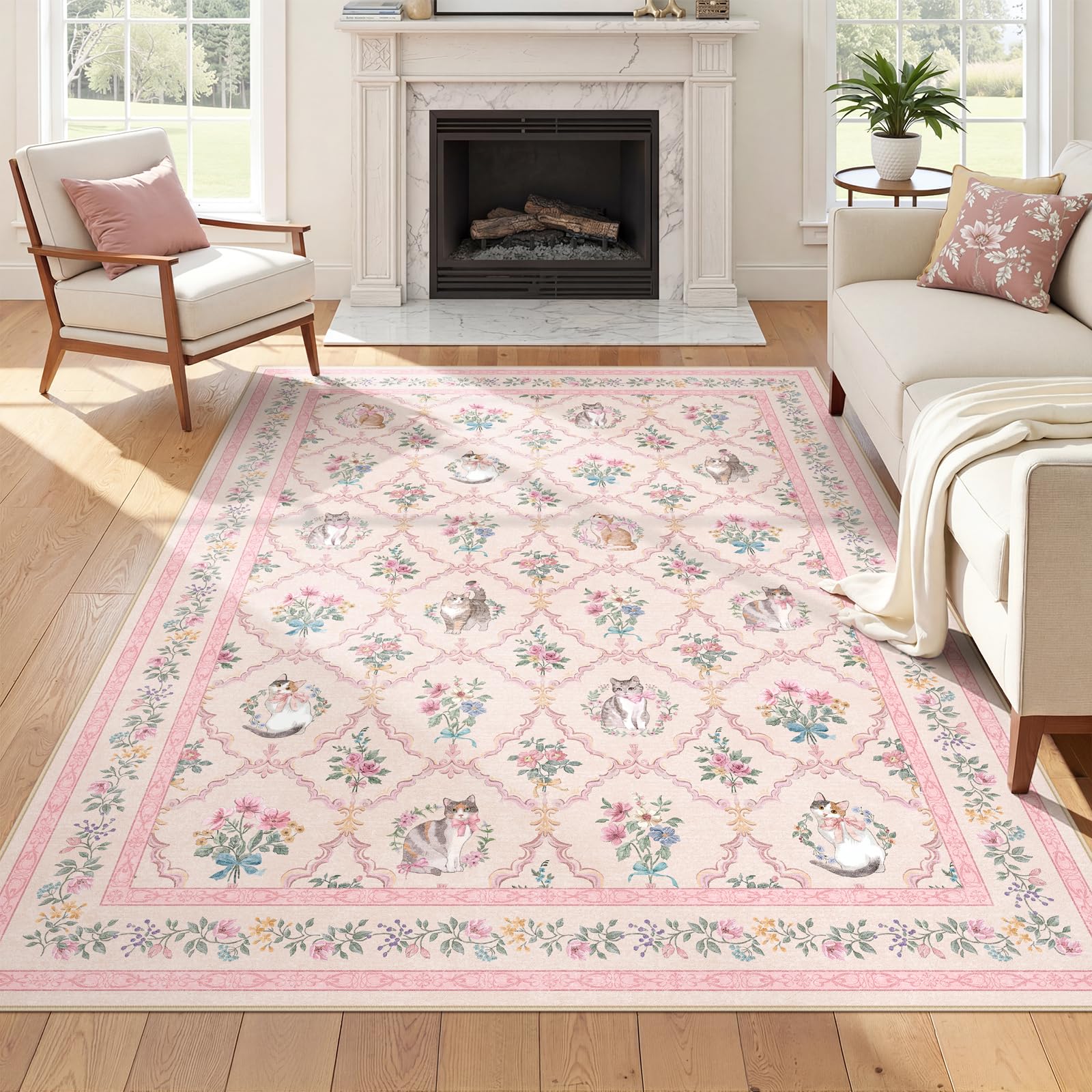 Kiginara cozy reading nook rug invites quiet storytime.