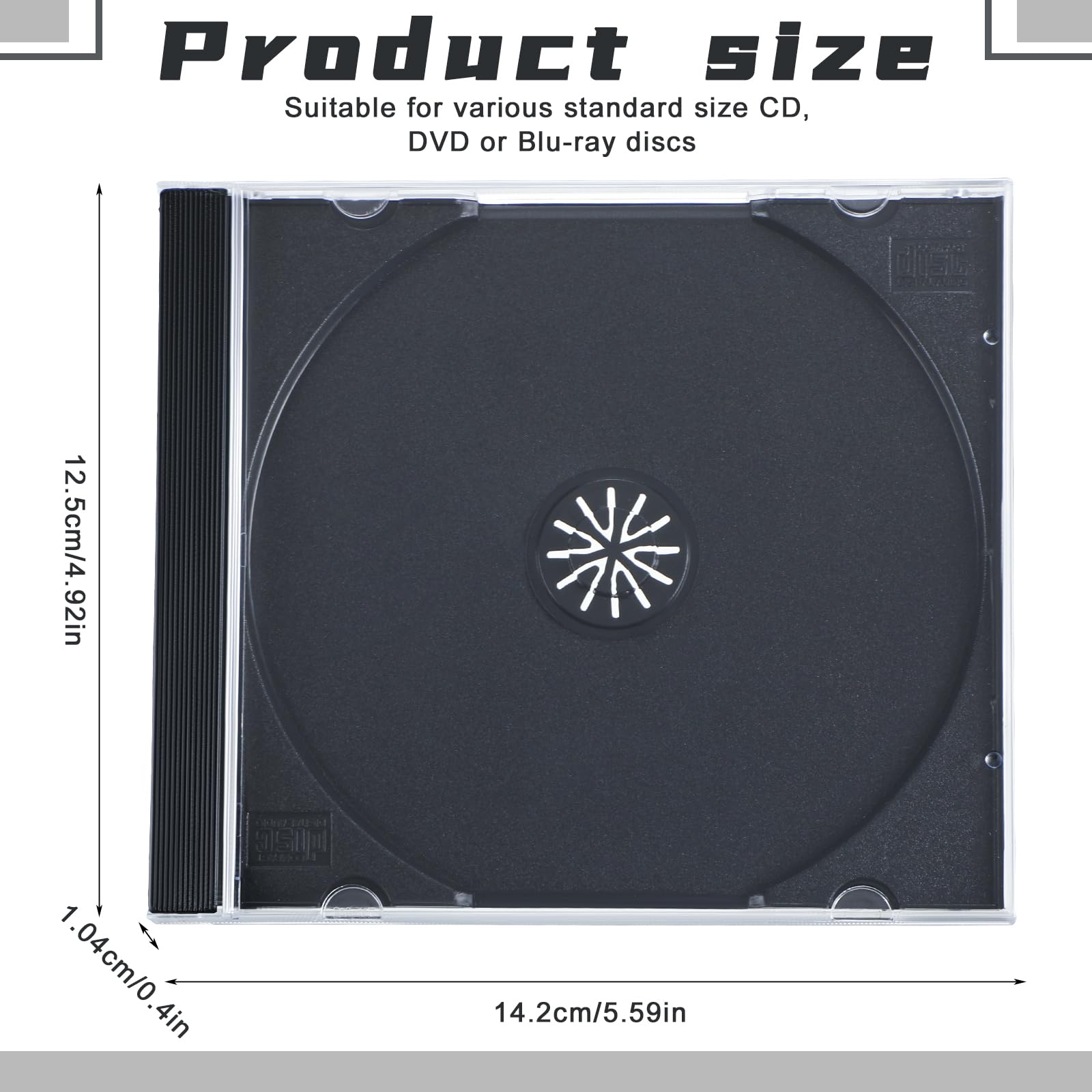 Kigley jewel case open-front design for quick CD retrieval