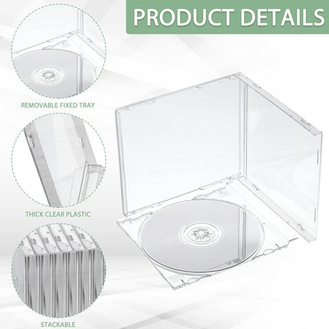 Kigley transparent jewel case; view contents at a glance while protecting discs.