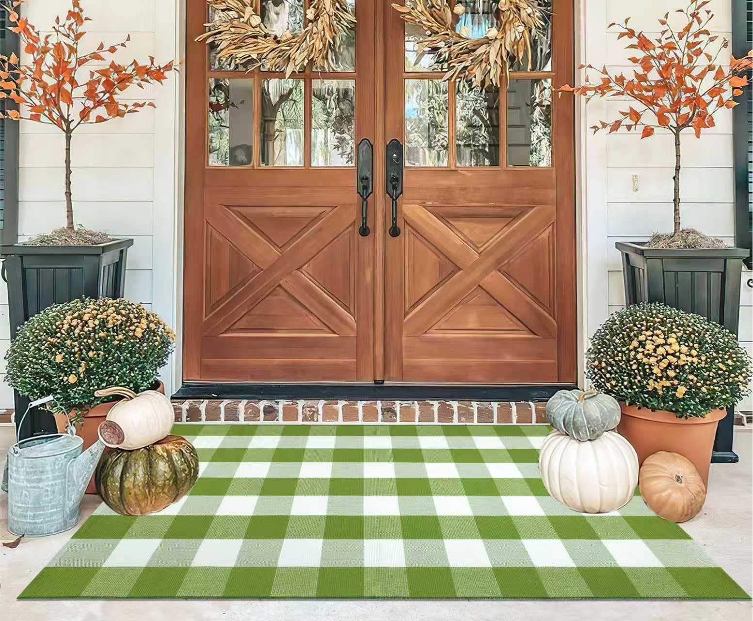 KIhipIoe entryway rug adds cozy, stylish layer without crowding small spaces.