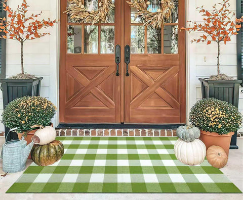 KIhipIoe entryway rug adds cozy, stylish layer without crowding small spaces.