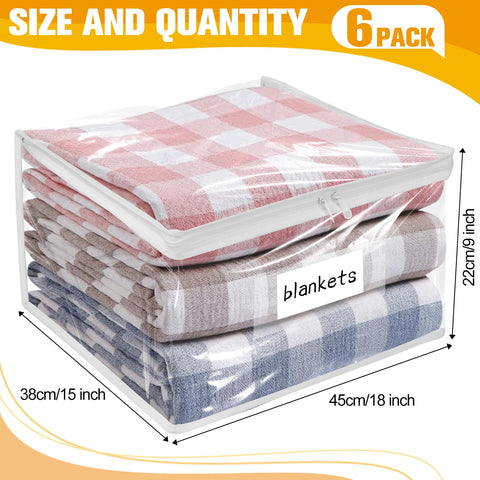 Kikerike transparent bags for clothes keep contents visible and neatly stored.
