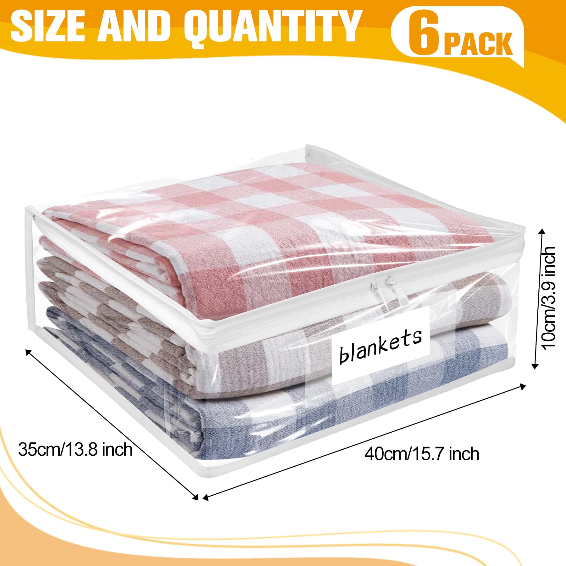 Kikerike storage bags for clothes and sweaters help keep outfits organized.