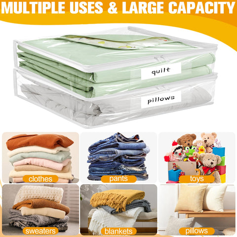 Kikerike under-bed organizer bags slide easily for quick access.