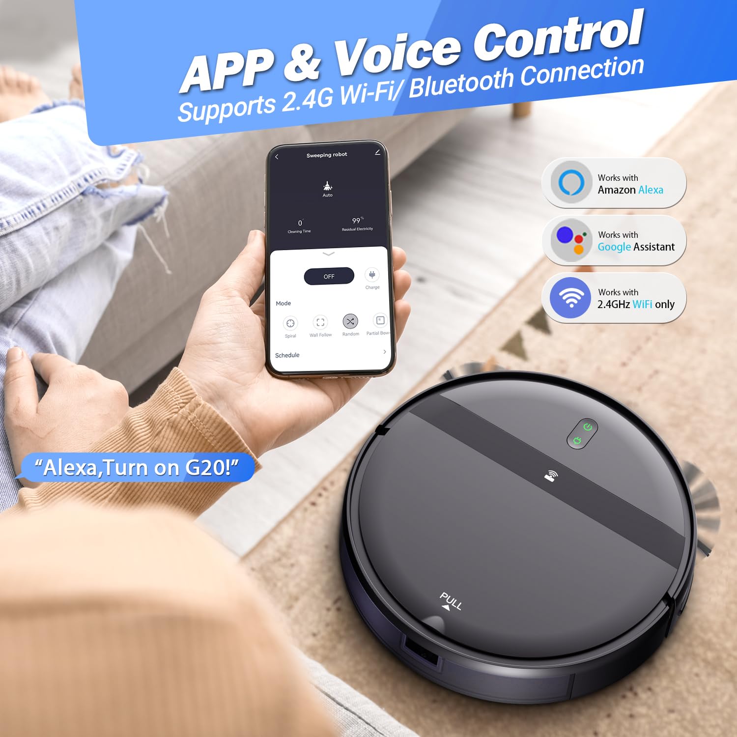 Kilgone G20 operates at 65dB for peaceful cleaning.