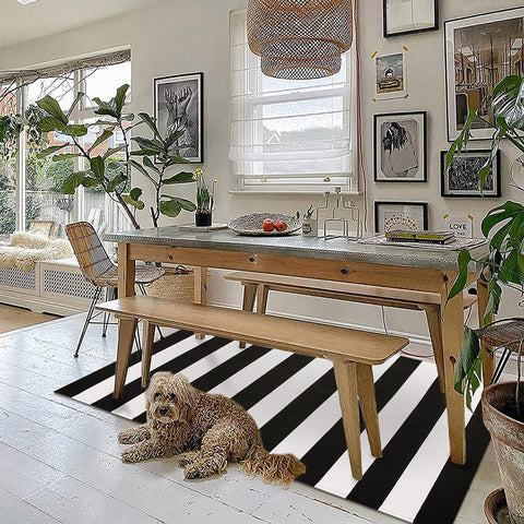 KILOCOCO stylish entryway rug adds layered charm to any doorway.