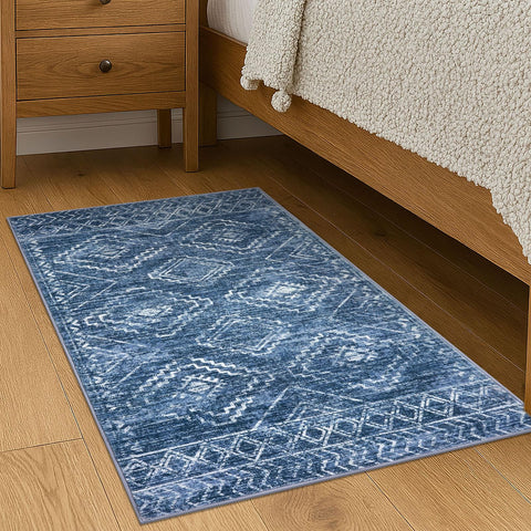 KILOCOCO printed design rug brings style to entryways and kitchens.
