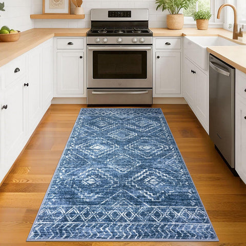Kilococo Washable Polyester Rug perfect for easy cleaning in high-traffic areas.