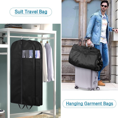 KIMBORA travel garment bag with carry handle for easy transport.