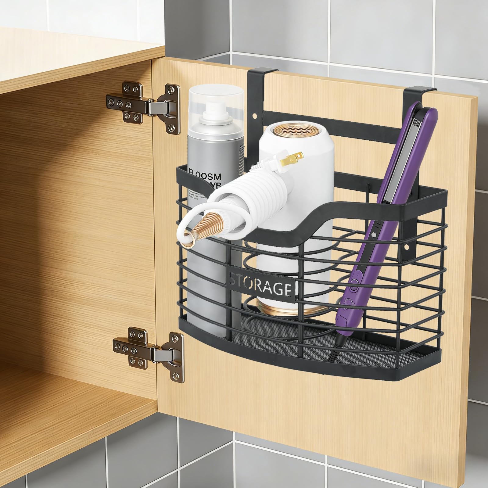 KIMERSE heat-resistant metal mesh basket protects contents while stored.