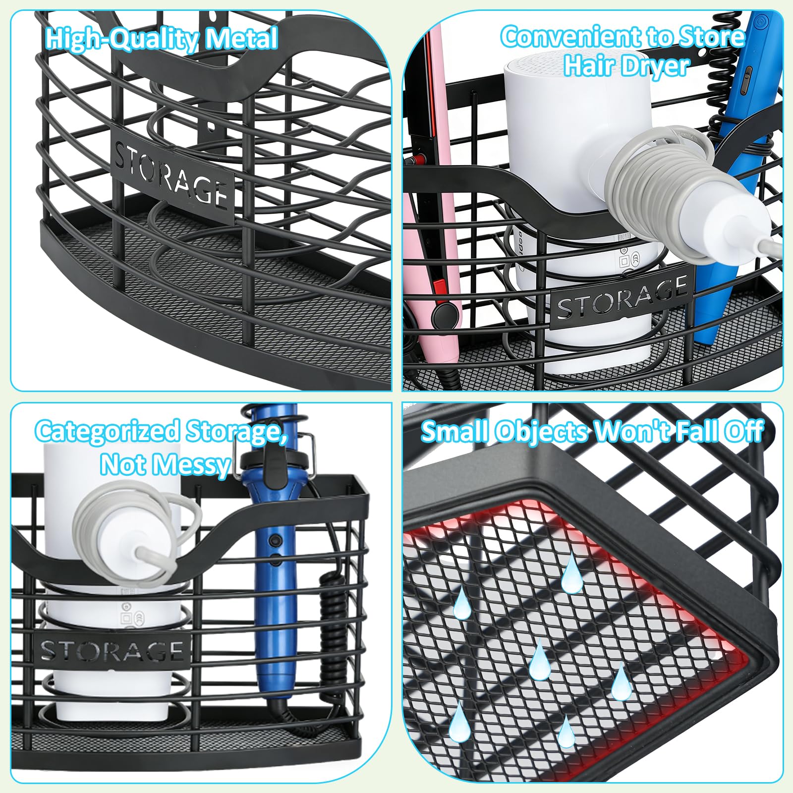 KIMERSE versatile bathroom organizer suitable for home or salon.