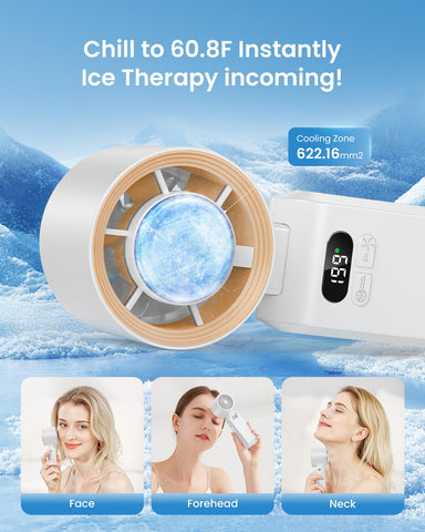 Kimguard turbo fan ice cooler compartment allows targeted cooling sessions.