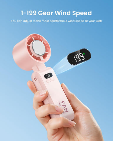 Kimguard travel fan with adjustable speed for outdoor use