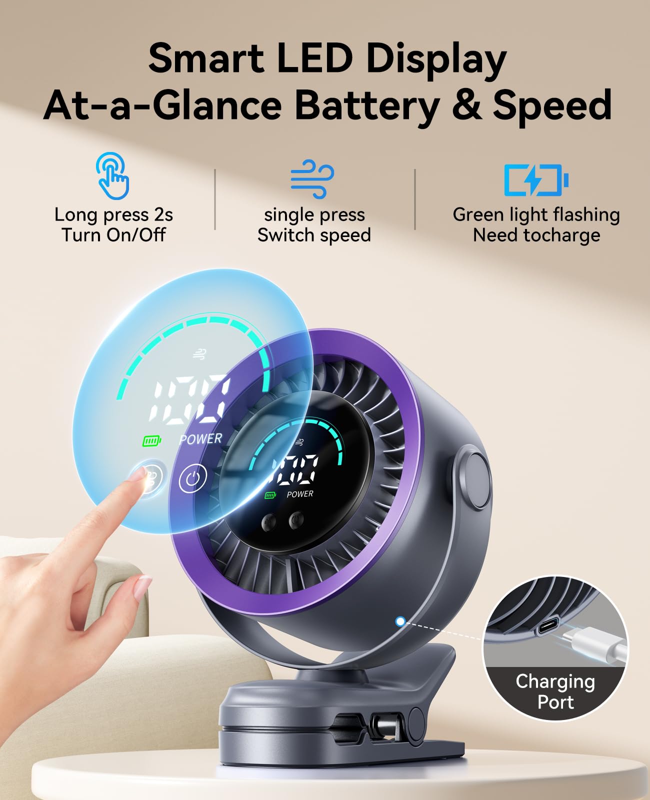 KIMMOO 720-degree airflow covers every corner