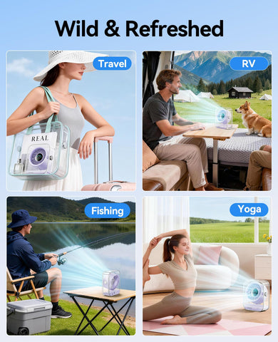 KIMMOO Lavender-colored desk fan to match modern spaces