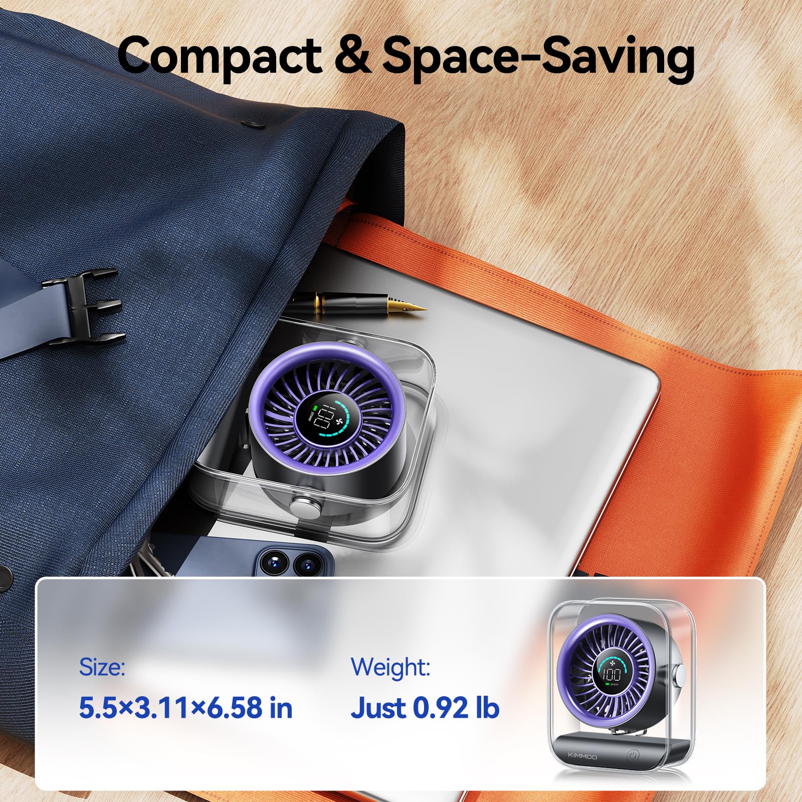 KIMMOO multi-directional cooling directs air exactly where needed.