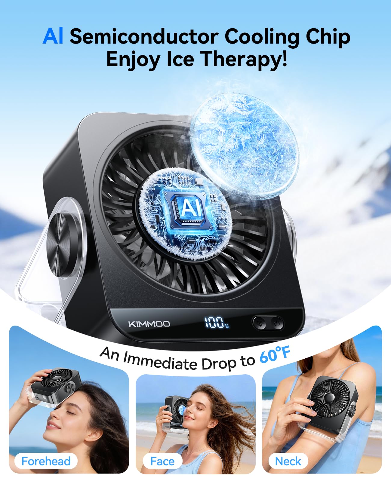 KIMMOO fan with 199 speeds enables precise cooling control