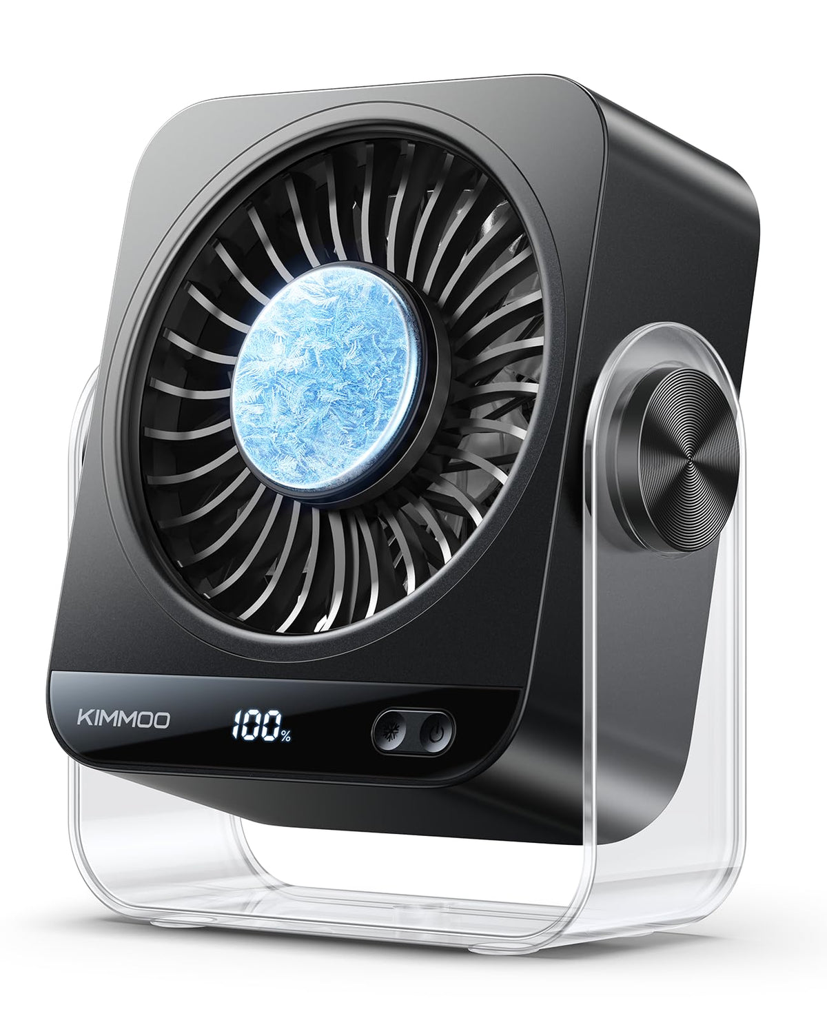 KIMMOO USB desk fan with ice cooling for quick comfort