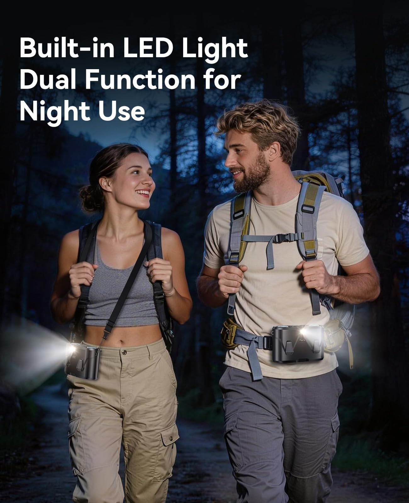 KIMMOO built-in LED light supports night tasks and outdoor visibility.