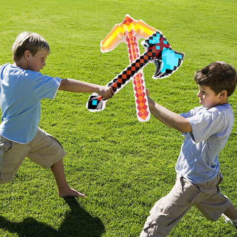KIMOBER pixel axes prop offers safe, lightweight battlefield-inspired accessory for games.