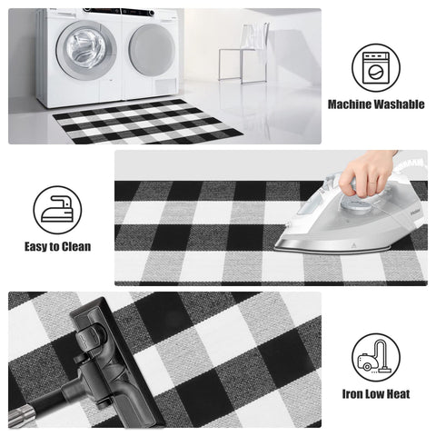 KIMODE black and white plaid pattern brings modern farmhouse charm to space