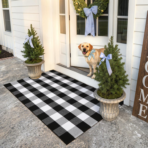 KIMODE easy-clean rug resists shedding and fading when machine washed