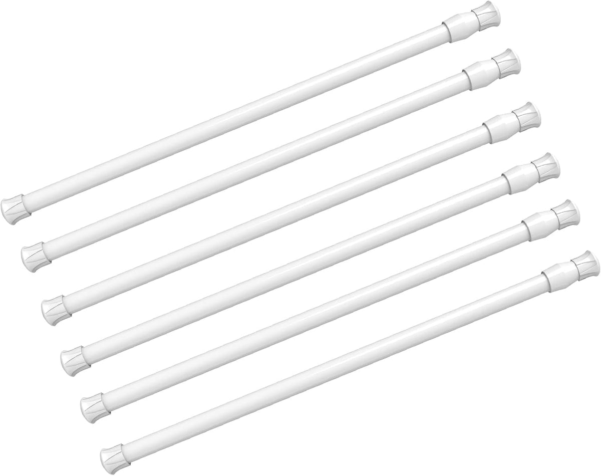 Kimwason 6pcs spring tension rod, assembled kit for quick setup and clutter control.