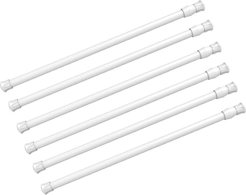 Kimwason 6pcs spring tension rod, assembled kit for quick setup and clutter control.