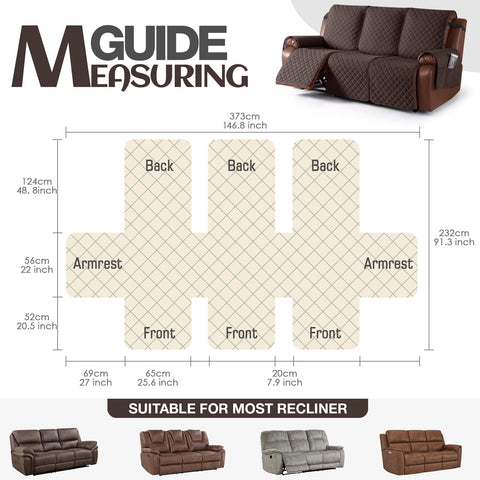 KinCam color options for the recliner cover to match decor and style.