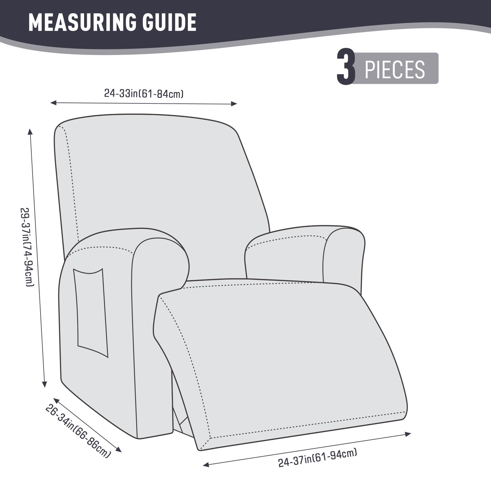 KinCam pet-friendly recliner cover protects from fur and dirt