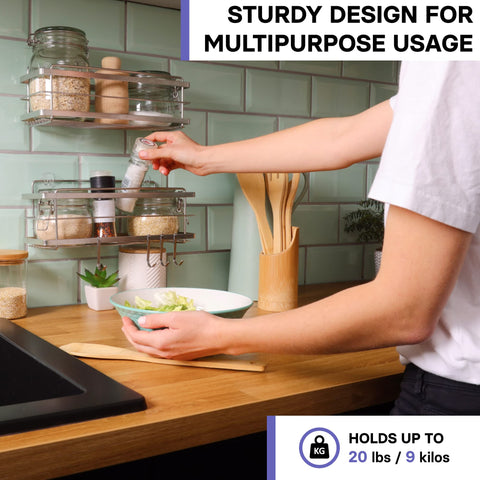 KINCMAX 304 stainless steel shelf shown for long-lasting bathroom storage.