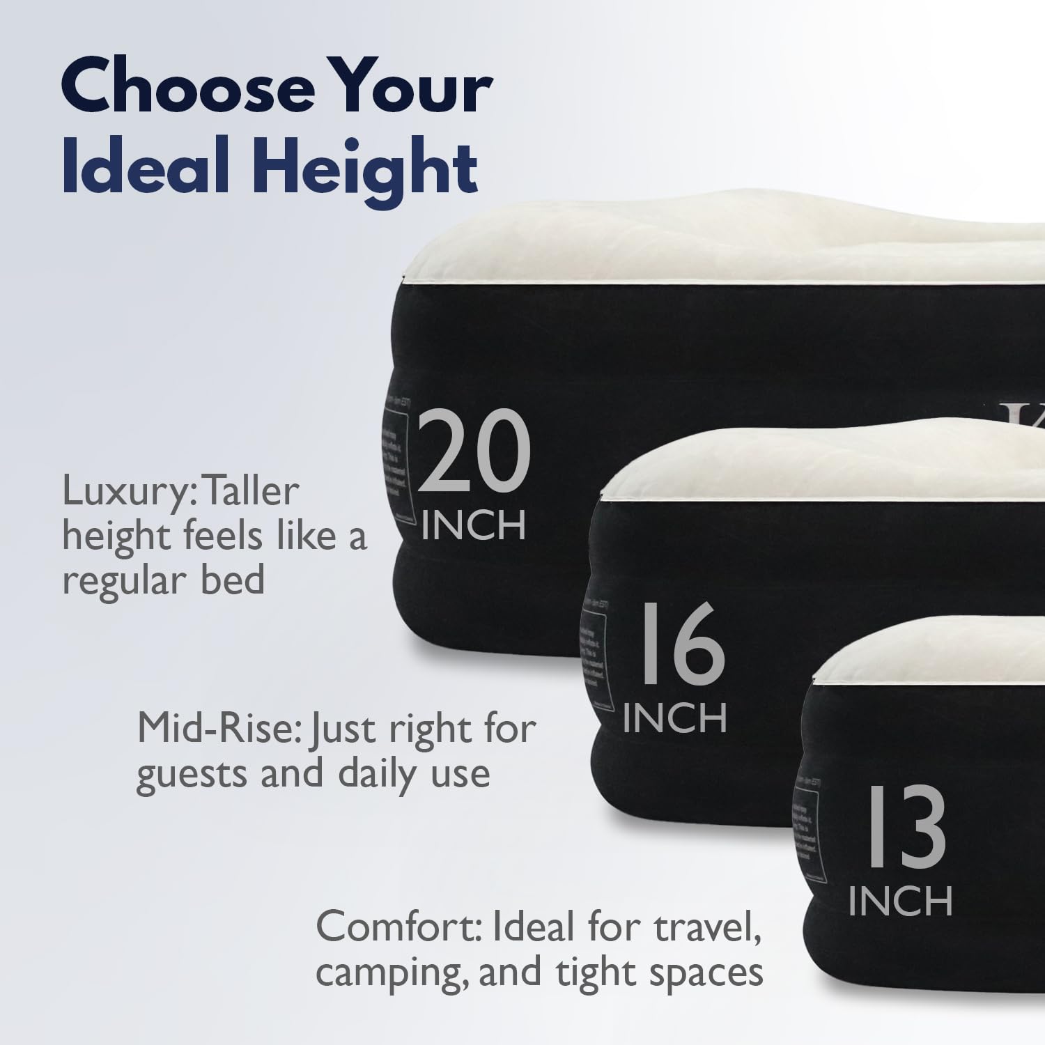 King Koil soft flocked top provides a comfortable, stable sleeping surface.