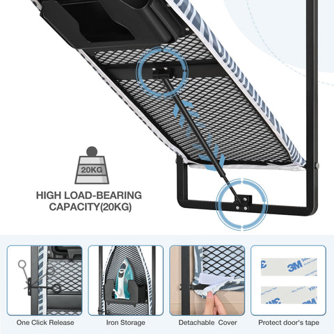 KINGBOARD 36x12 fold-down design fits compact spaces