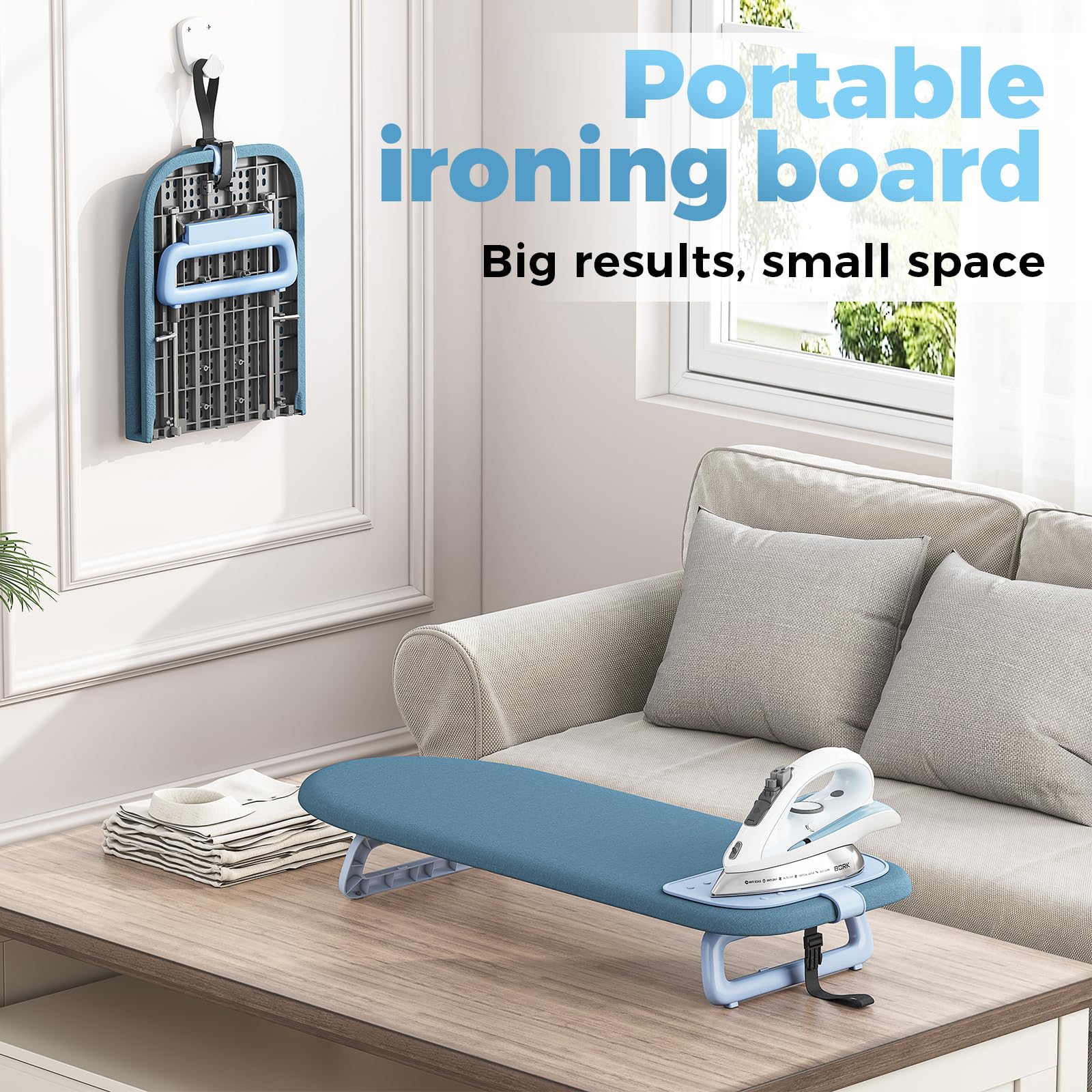 Kingboard compact mini ironing board designed for travel and small spaces.