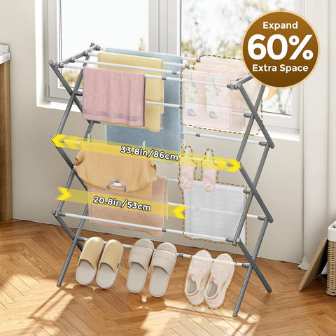 KINGBOARD 3-tier folded rack compact design for small spaces