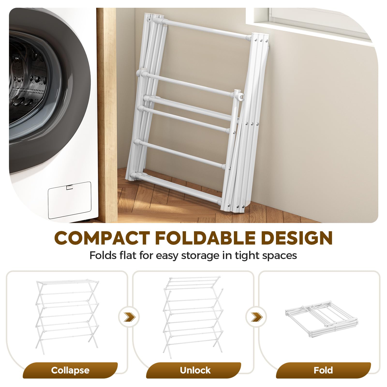 KINGBOARD gentle-drying option protects baby clothes and delicates.